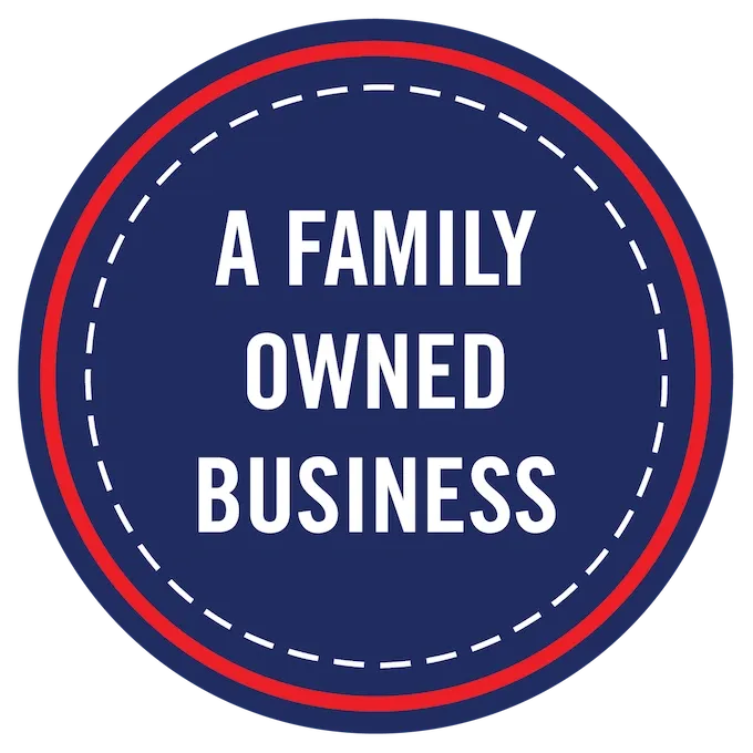 a family owned business badge