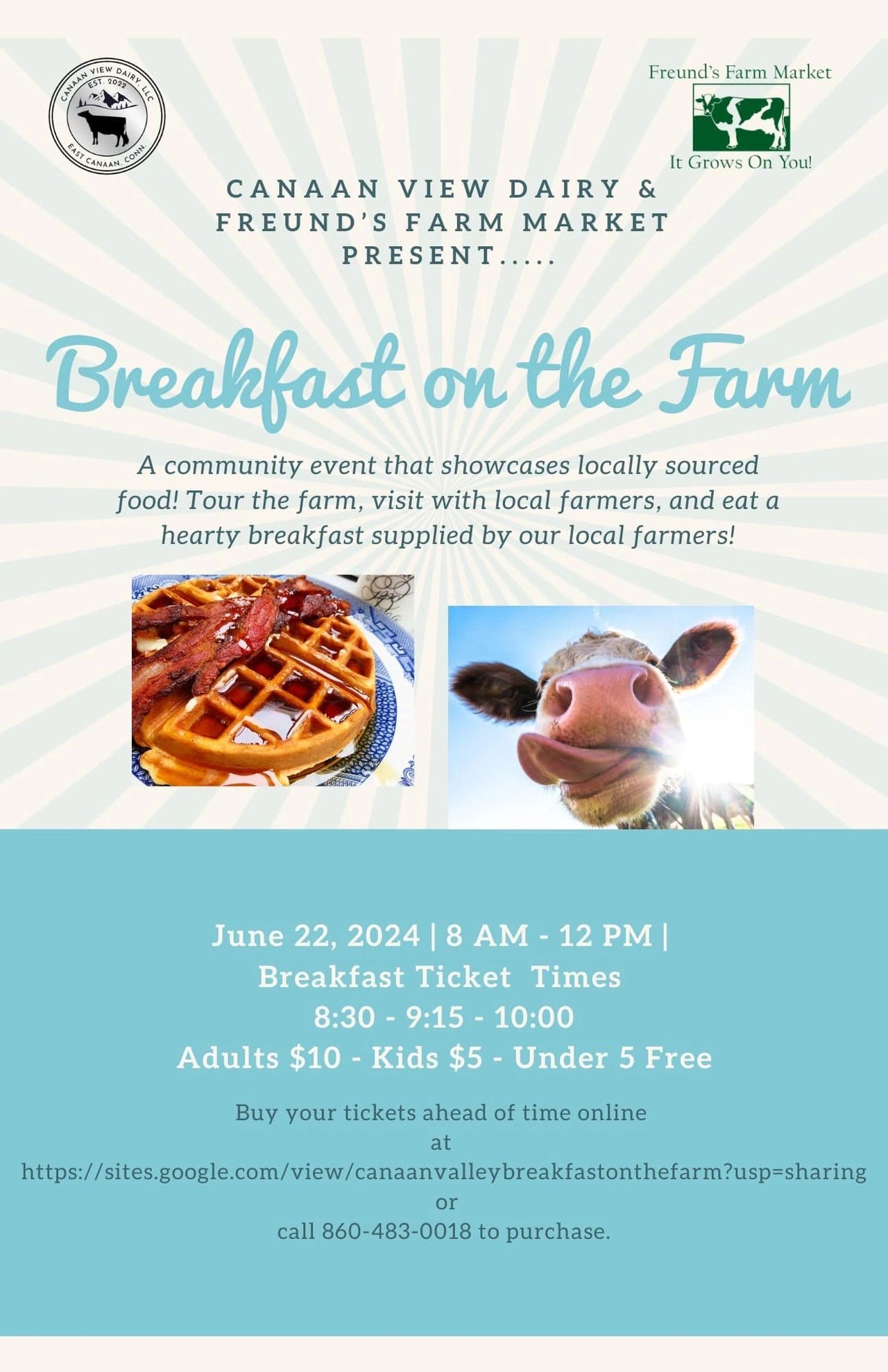 Breakfast on the Farm poster